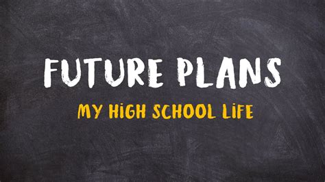Future Plans My High School Life Learning English Youtube