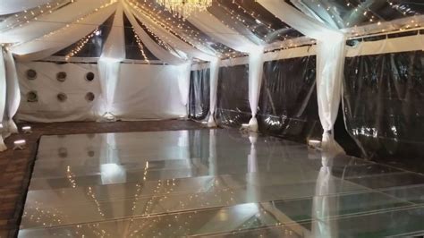 Tents, tables, chairs, and party equipment. Clear Wedding Tent Rental- Clear Plexy pool cover dance ...