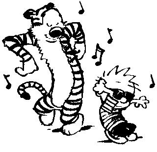 Stickers inspired by the original calvin and hobbes comics and mashups designed by independent artists from around the world. Calvin & Hobbes dance | Flickr - Photo Sharing!