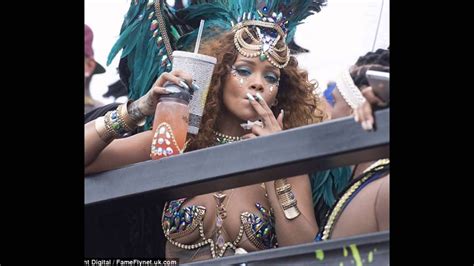 Rihanna Twerks And Shows Off Her Nearly Naked Body While Celebrating Carnival In Barbados Youtube