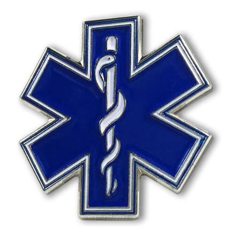 Collectibles Collectible Historical Memorabilia Star Of Life Pin Blue Enamel Emt Ems First