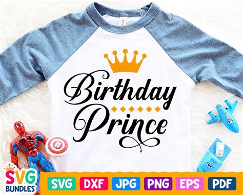 Birthday Prince Svg Birthday Boy Shirt Svg Cuttable For Etsy