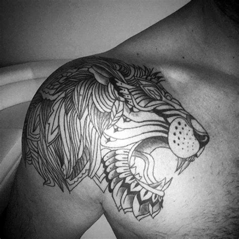 Shoulder is one of the best body part for tattooing. 50 Lion Shoulder Tattoo Designs For Men - Masculine Ink ...