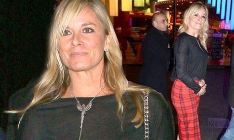 Tamzin Outhwaite Steps Out To The Filth Premiere Wearing A Sexy Tartan Skirt Daily Mail Online