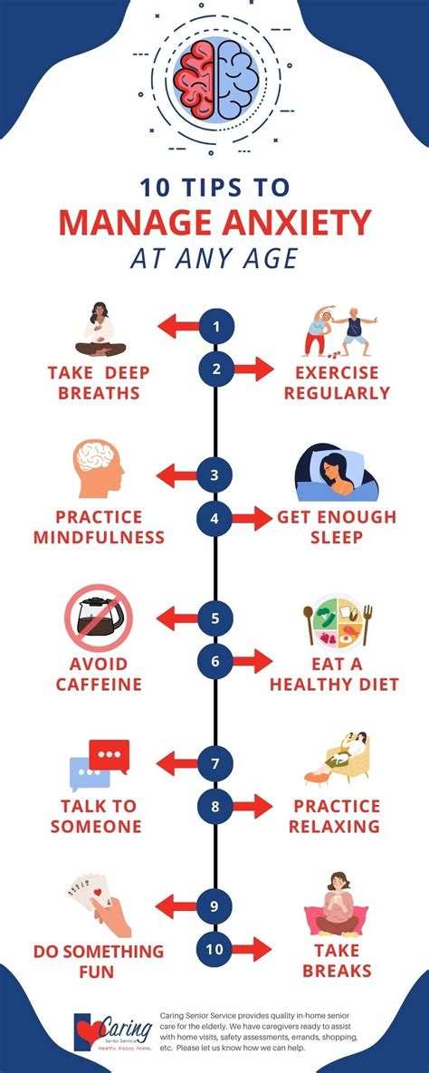 Infographic 10 Tips To Manage Anxiety At Any Age