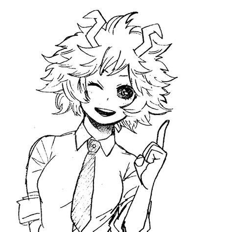 My Hero Academia Pages Mina Coloring Pages