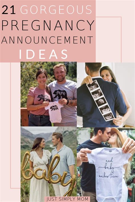 21 Gorgeous And Unique Pregnancy Announcement Ideas Just Simply Mom