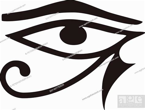 The Eye Of Horus Is An Ancient Egyptian Symbol Of Protection Royal Power And Good Health Stock
