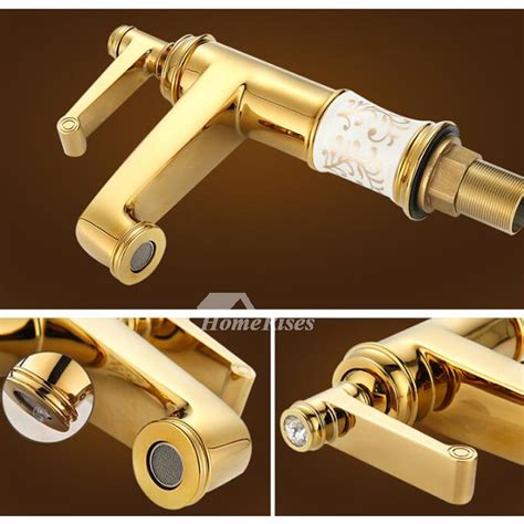 Home hardware's got you covered. Brown Bathroom Faucets Rose Gold Brass Ceramic Single ...