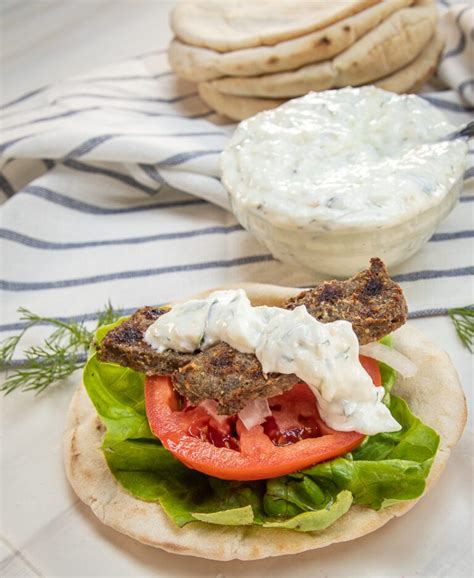 Lamb And Beef Gyro With Authentic Tzatziki Recipe The Wanderlust Kitchen