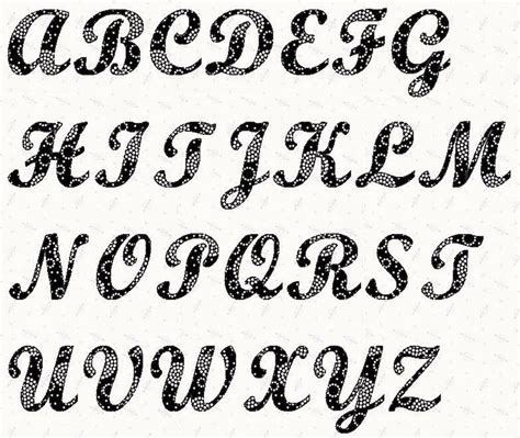5 Best Images Of Printable Letter Stencils Different Fonts Fancy