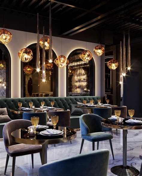 Spectacular Lights Enhance The Golden Sheen Of The Bar And Textured Wall Arches Decorated With