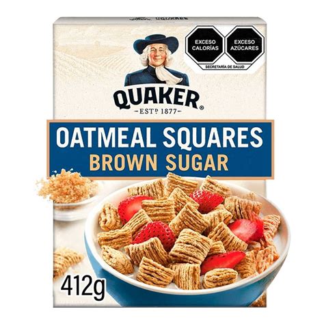 Cereal Quaker Oatmeal Squares Brown Sugar 412 G Walmart