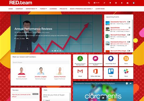Intranet Design Examples And Templates Claromentis