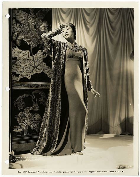 Anna May Wong Vintage High Art Deco Hollywood Regency Glamour Photograph Vintage Hollywood