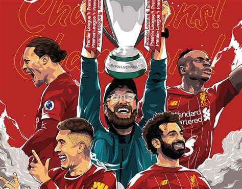 Liverpool Winning The Premier League Trophy On Behance In 2021