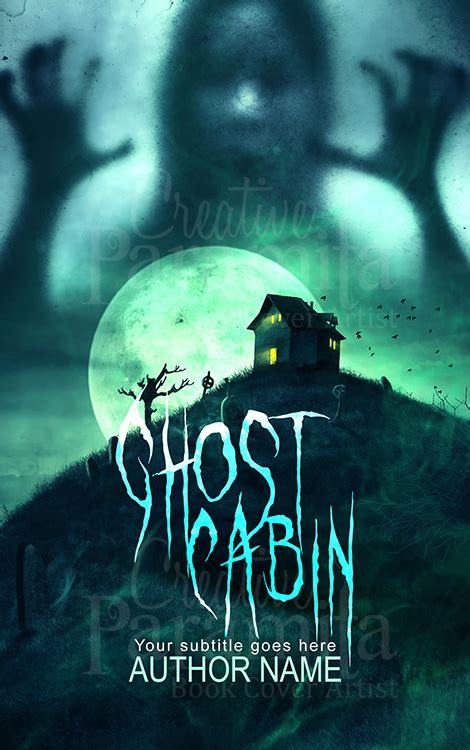 Ghost Cabin Haunted House Premade Book Cover Design For Sale