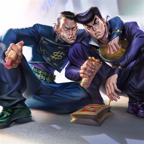 Josuke Higashikata And Okuyasu Nijimura Jojo Anime Fan Art