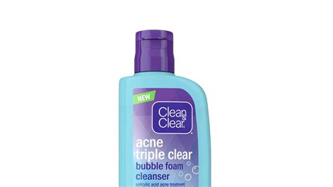 Clean And Clear Acne Triple Clear Bubble Foam Cleanser Review Allure
