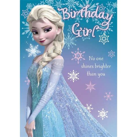 Frozen Printable Birthday Card