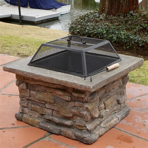 Best Selling Home Decor Corporal Square Wood Burning Fire Pit Fire
