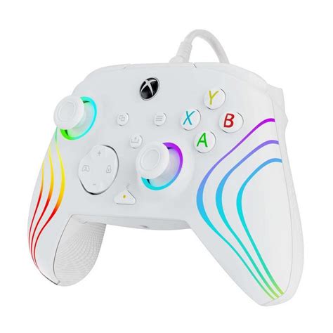 Pdp Afterglow Wave Wired Controller For Xbox One And Xbox Series Xs White