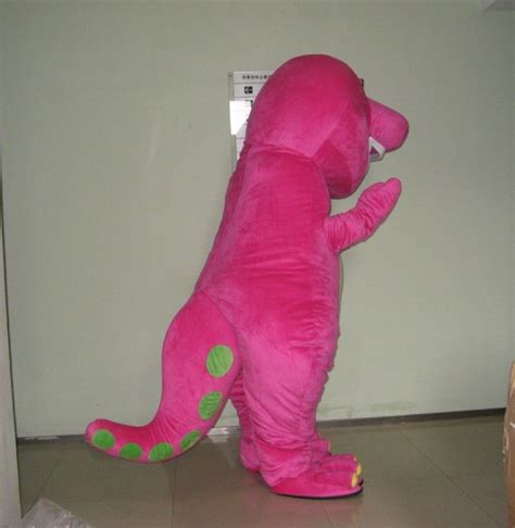 Wholesale Good Quality Customized Adult Size Pink Plush Barney Mascot