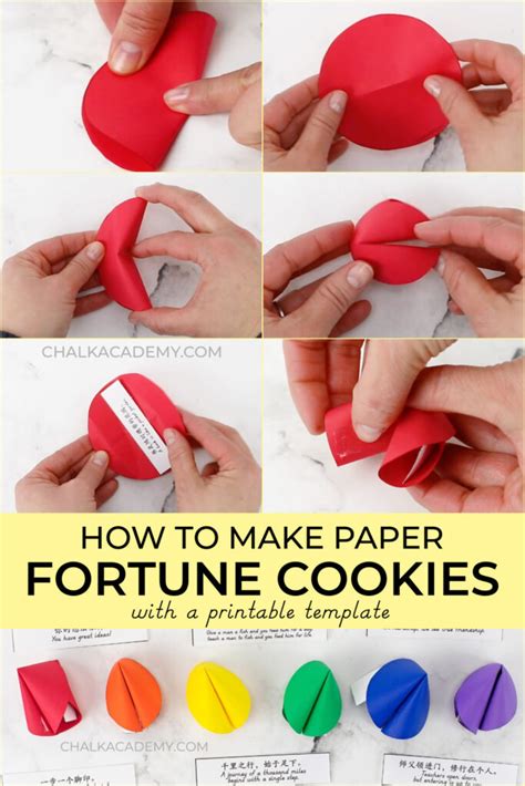 How To Make Paper Fortune Cookies With Template Video Tutorial