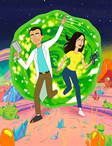 Rick and morty gifts for her. Cartoon portrait, Gift, For Him, For Her, Rick and Morty ...