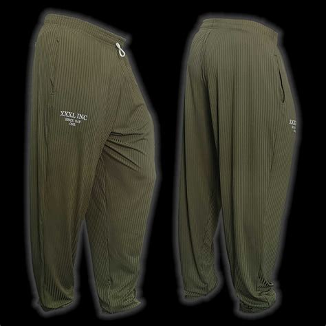 xxxl explosive fibres full cut baggy gym pant military green explosive fibres ltd xxxl