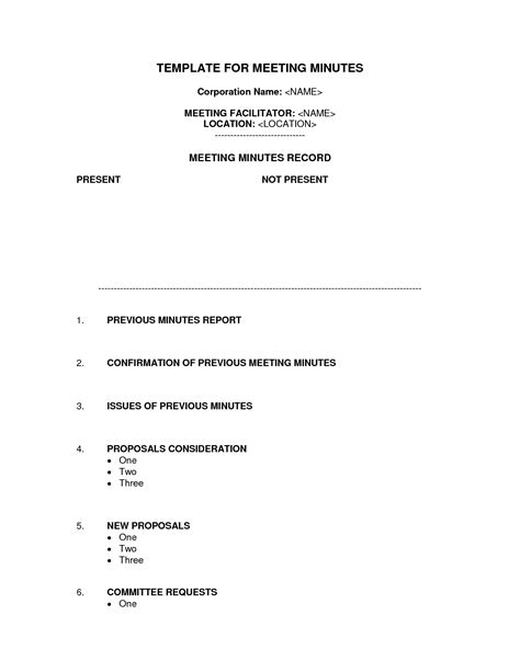 A report of an event presents a record of events that took place. Staff Meeting Minutes Template Word | Bagnas - corporation ...