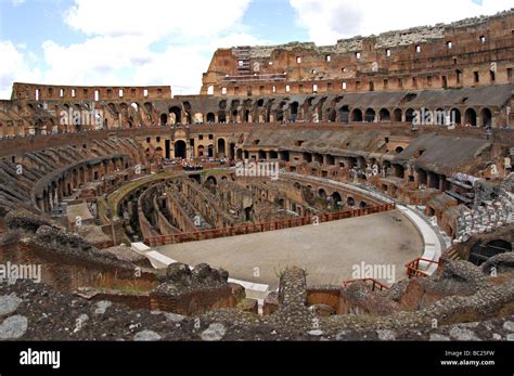 Inside The Colosseum Rome Italy Stock Photo Alamy