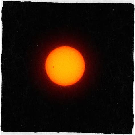Theres A Little Black Spot On The Sun Today Venus Transit Shot In