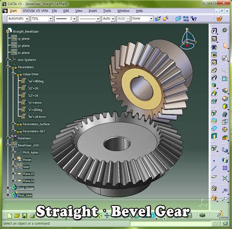 카티아catia 스트레이트 베벨기어straight Bevel Gear 3d 모델링 네이버 블로그