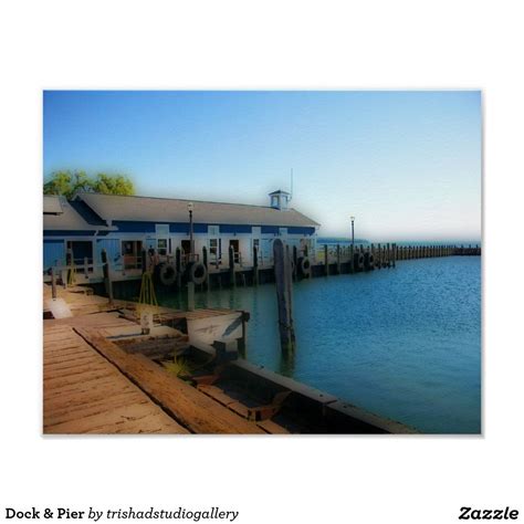 Dock And Pier Poster Zazzle Poster Creating Art Pier