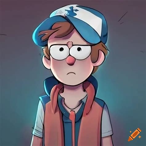 Sad Dipper Pines From Gravity Falls On Craiyon