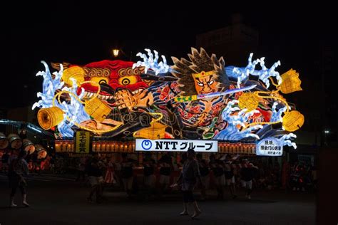 Nebuta Float Parade In Aomori City Japan On August 6 2015 Editorial