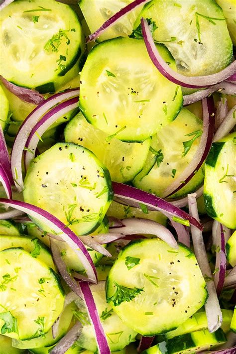 Cucumber Onion Salad One Bowl One Pot Recipes