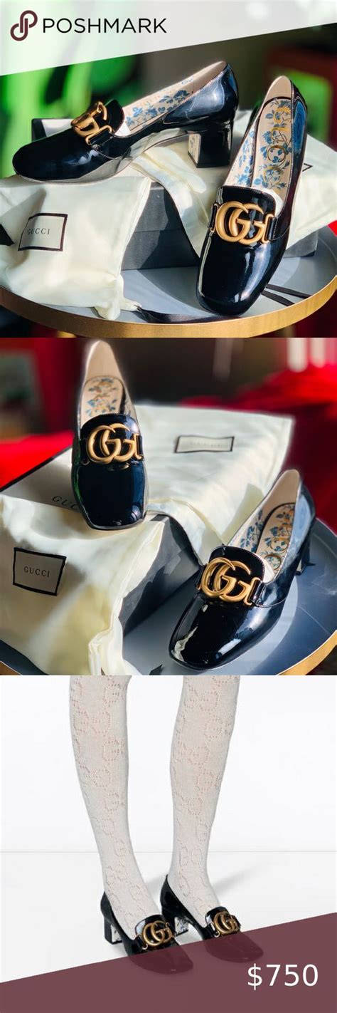 Gucci Gg Marmont Patent Leather Vernice Pumps It39 Gucci Heels