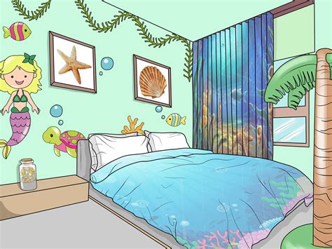 Bedroom themes don't have to be extravagant and lavish to be genuinely pampering and comfortable. How to Give Your Bedroom an Ocean Mermaid Theme: 12 Steps