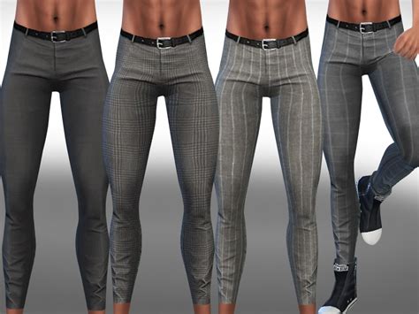 The Sims Resource Skinny Fit Men Trousers