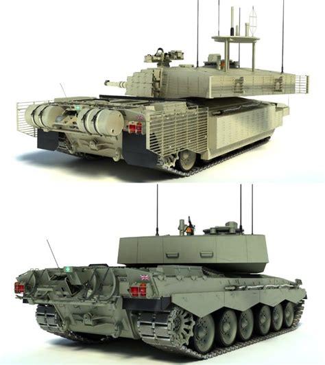 Challenger 2 Mbt Tank 3d Model Militia Model Military Vehicles