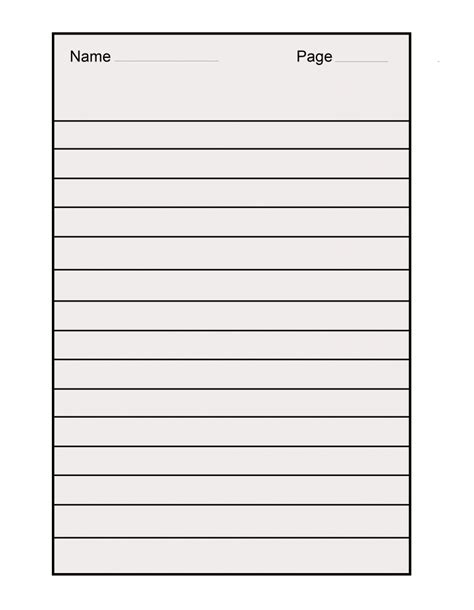 A4 Printable Lined Paper