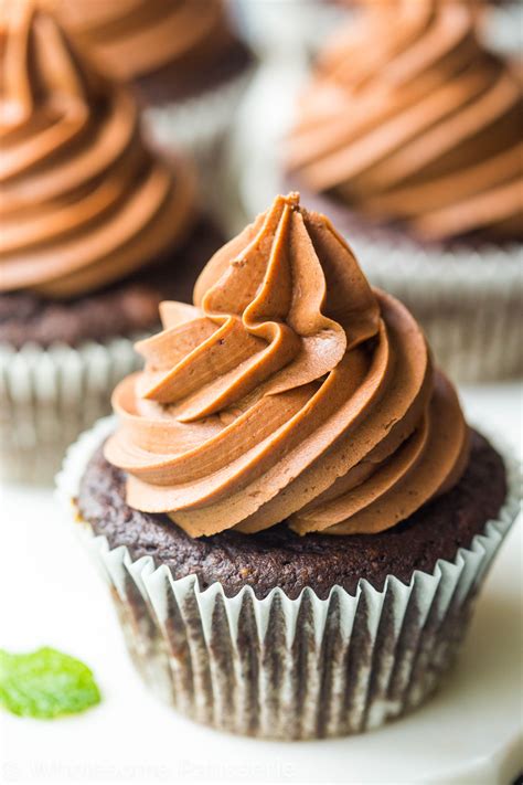 These chocolate cupcakes are my favorite type of cupcake. Mint Chocolate Cupcakes - Wholesome Patisserie