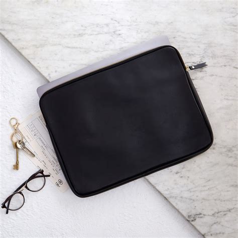 Leather Document Holder Laptop Cover