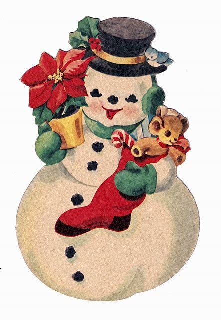 Vintage Snowman Images