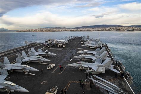 George Hw Bush Carrier Strike Group Arrives In Piraeus Greece