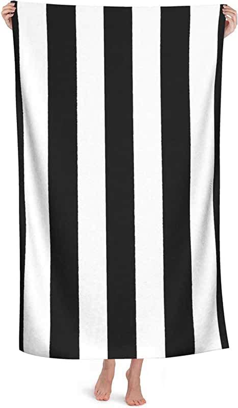 Black And White Striped Beach Towels