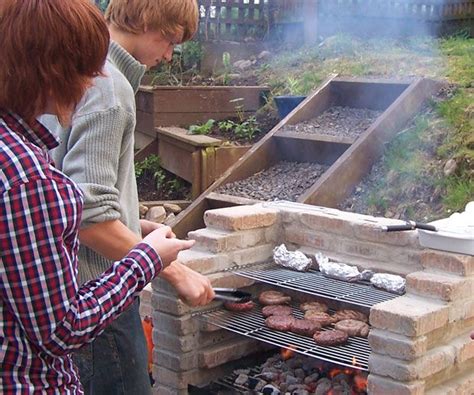 Your friends and family will love gathering around the fire for drinks. MasterChef on the cheap: build your own cooking appliances | Bbq, Brick bbq, Bbq pit