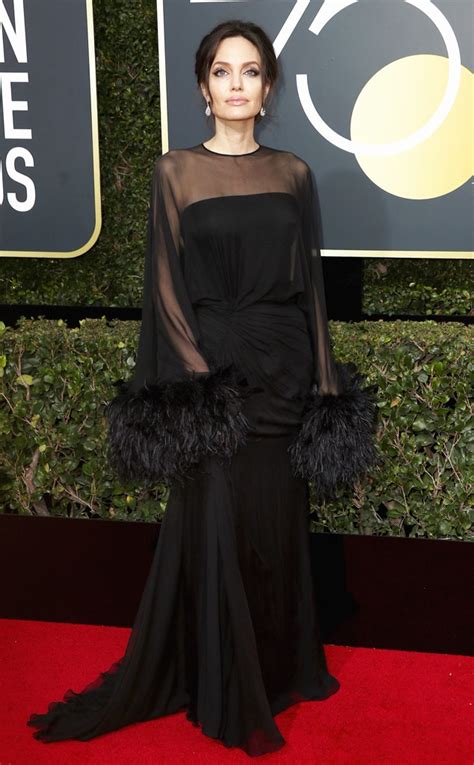 Angelina Jolie From 2018 Golden Globes Red Carpet Fashion E News